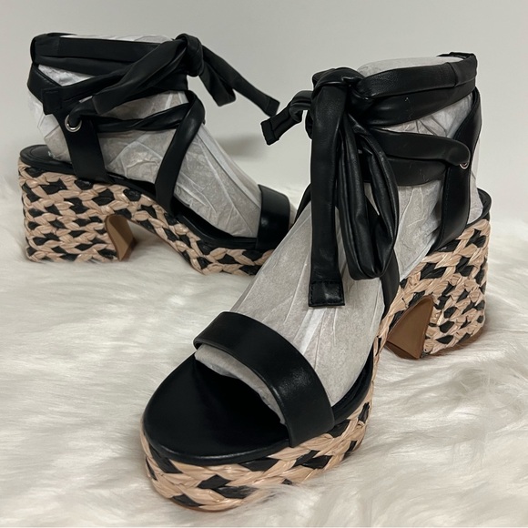Vince Camuto Roreka Strappy Espadrille High Heel Platform Sandals Size 7.5 NWOB - Picture 2 of 10